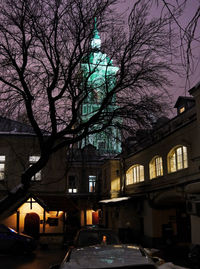 Buildings in city against sky