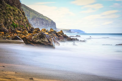 Scenic view of sea against sky