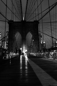 View of suspension bridge