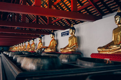 Buddha statues in temple