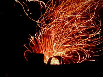 Light painting at night