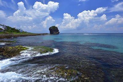 Scenic view of sea against sky