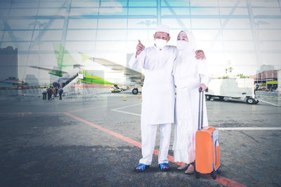 People standing at airport