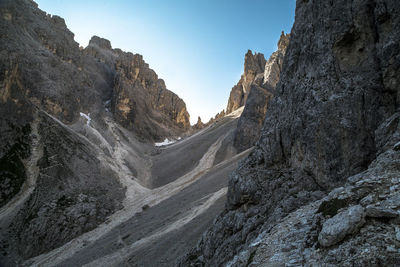 Torre del diavolo in cadini di misurina dolomite alps, veneto, italy