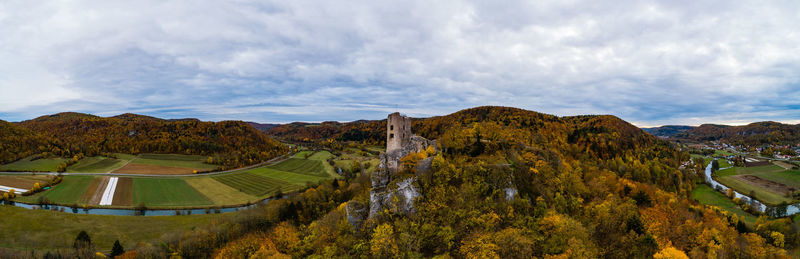 Panoramic view of landscape against sky