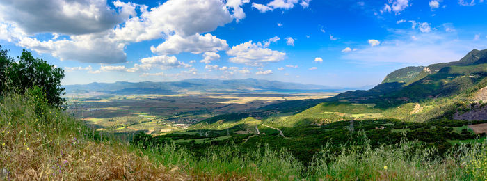 Panoramic view of landscape against sky