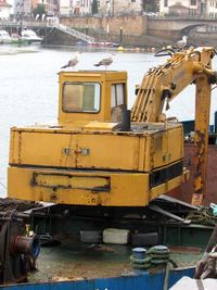 View of machine in city