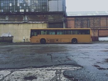 Street against sky in city