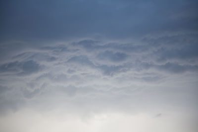 Low angle view of clouds in sky