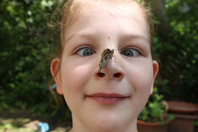 Close-up portrait of girl