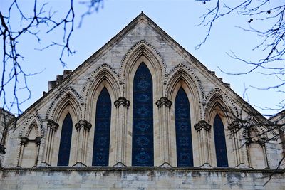 Low angle view of cathedral against clear sky