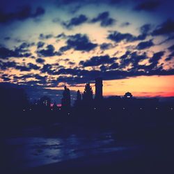 Dramatic sky at sunset