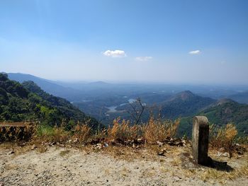 Scenic view of landscape against sky