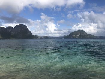 Scenic view of sea against sky