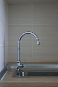 Faucet in bathroom at home