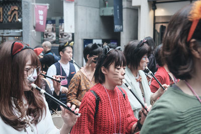 Group of people in traditional clothing