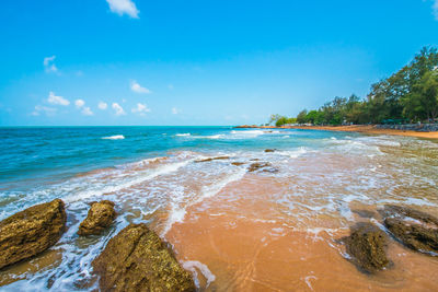 Scenic view of sea against sky