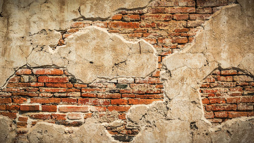 Close-up of stone wall