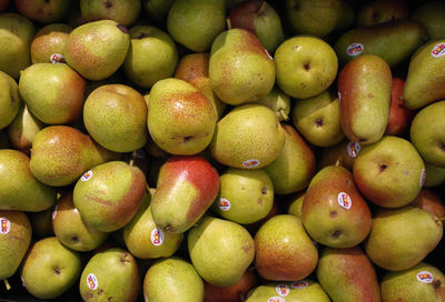 Full frame shot of fruits for sale in market