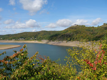 Hiking at the edersee in germany