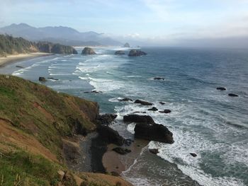 Scenic view of sea against sky