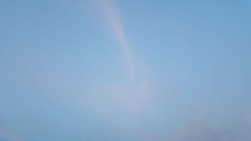 Low angle view of vapor trail in sky