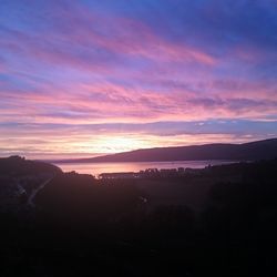 Scenic view of dramatic sky during sunset