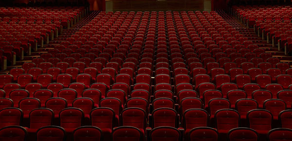 Full frame shot of empty chairs