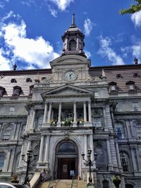 Low angle view of building against sky