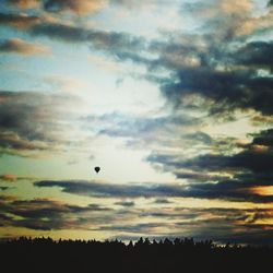 Low angle view of sky during sunset