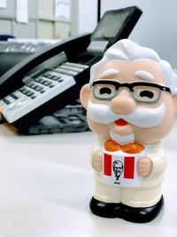 Close-up of stuffed toy on table