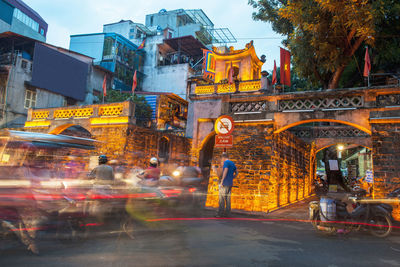 Street scene in hanoi's old town