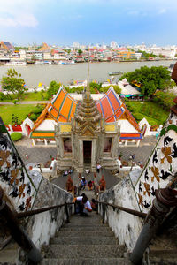 Residential buildings in town