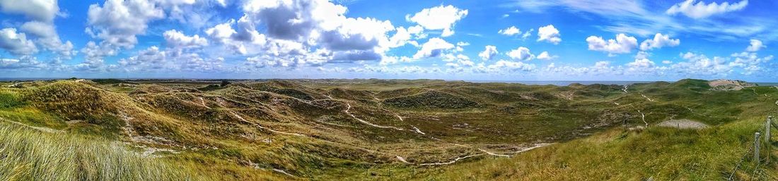 Panoramic view of landscape against sky