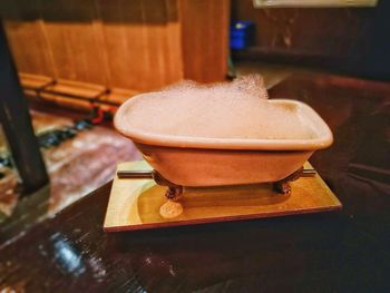 Close-up of coffee in cup