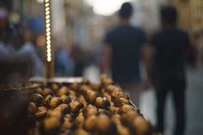 Close-up of food for sale at market