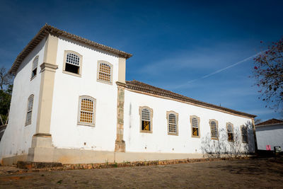 Low angle view of building against sky