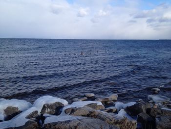 Scenic view of sea against sky