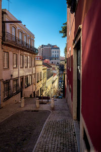 View of city against clear sky