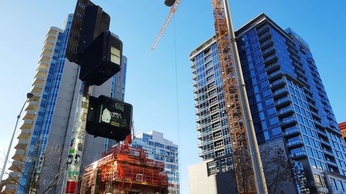 Low angle view of modern building