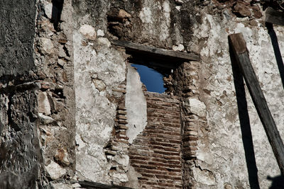 Low angle view of old ruins