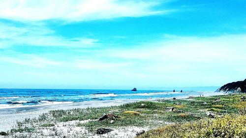 Scenic view of sea against sky