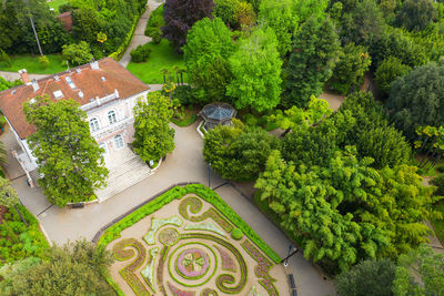 Aerial view of opatija town in croatia