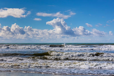 Scenic view of sea against sky