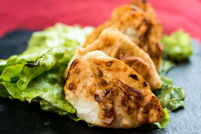 Close-up of dumplings