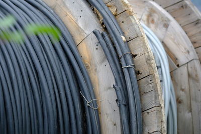 Close-up of airplane window