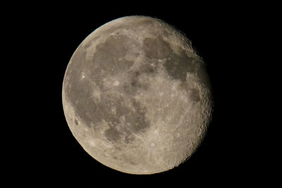 Low angle view of moon in sky