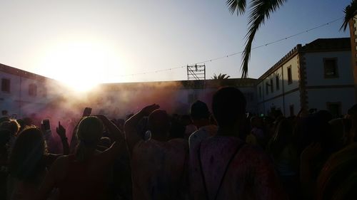 Crowd at music concert