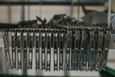 Close-up of piano keys