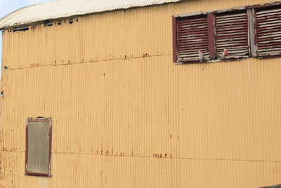 Window on wall of building